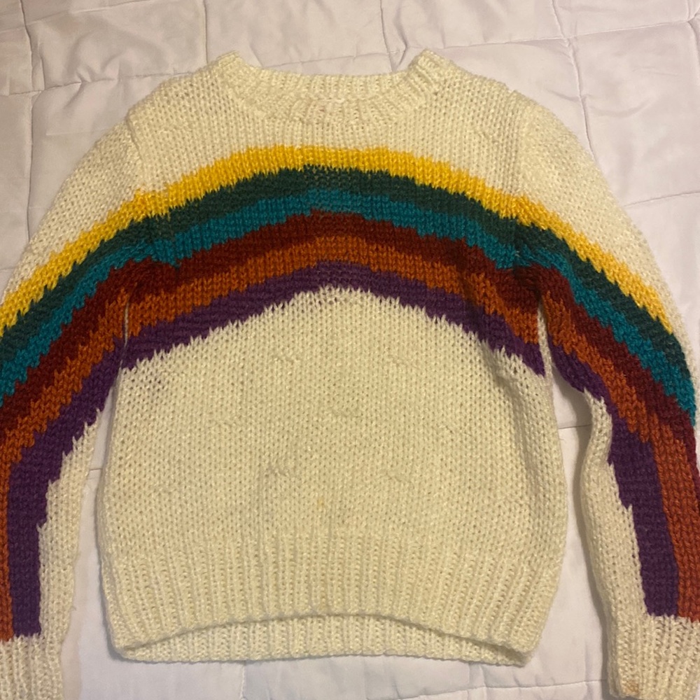 Rainbow sweater size M